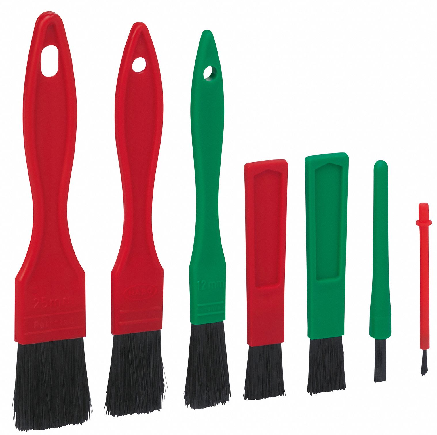 DETAIL BRUSH SET, 5 33/64 X 2 49/64 X 37/64 X 2 49/64 IN, 1 1/2 IN TRIM, POLYPROPYLENE