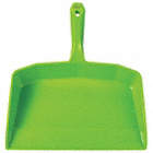 HAND-HELD DUST PAN, LIME, 5 1/2 X 13 X 11 1/2 IN, PLASTIC/POLYPROPYLENE