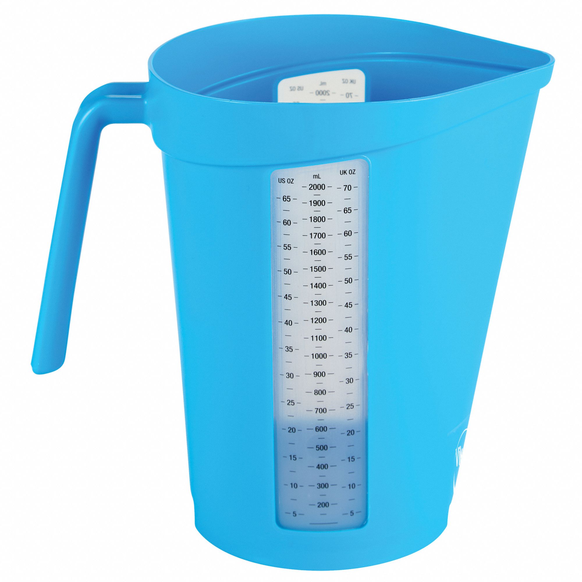 BUCKET, ROUND, 51/64 GAL CAP, BLUE, 5 1/4 X 8 1/2 X 8 15/32 X 8 1/2 IN, POLYPROPYLENE