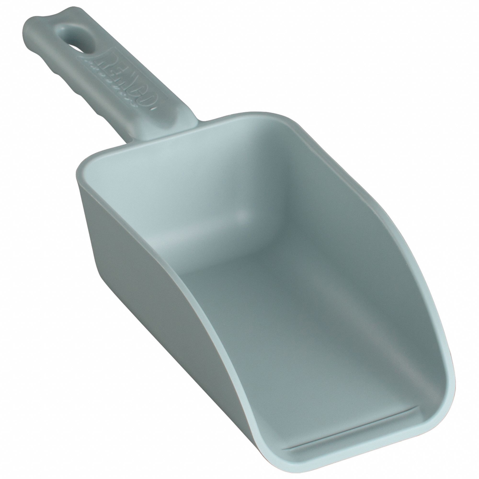 SMALL HAND SCOOP, CAP 32 OZ, TEMP -22 TO -176 ° F, GREY, 11 1/2 X 5 X 2 3/4 IN, PP