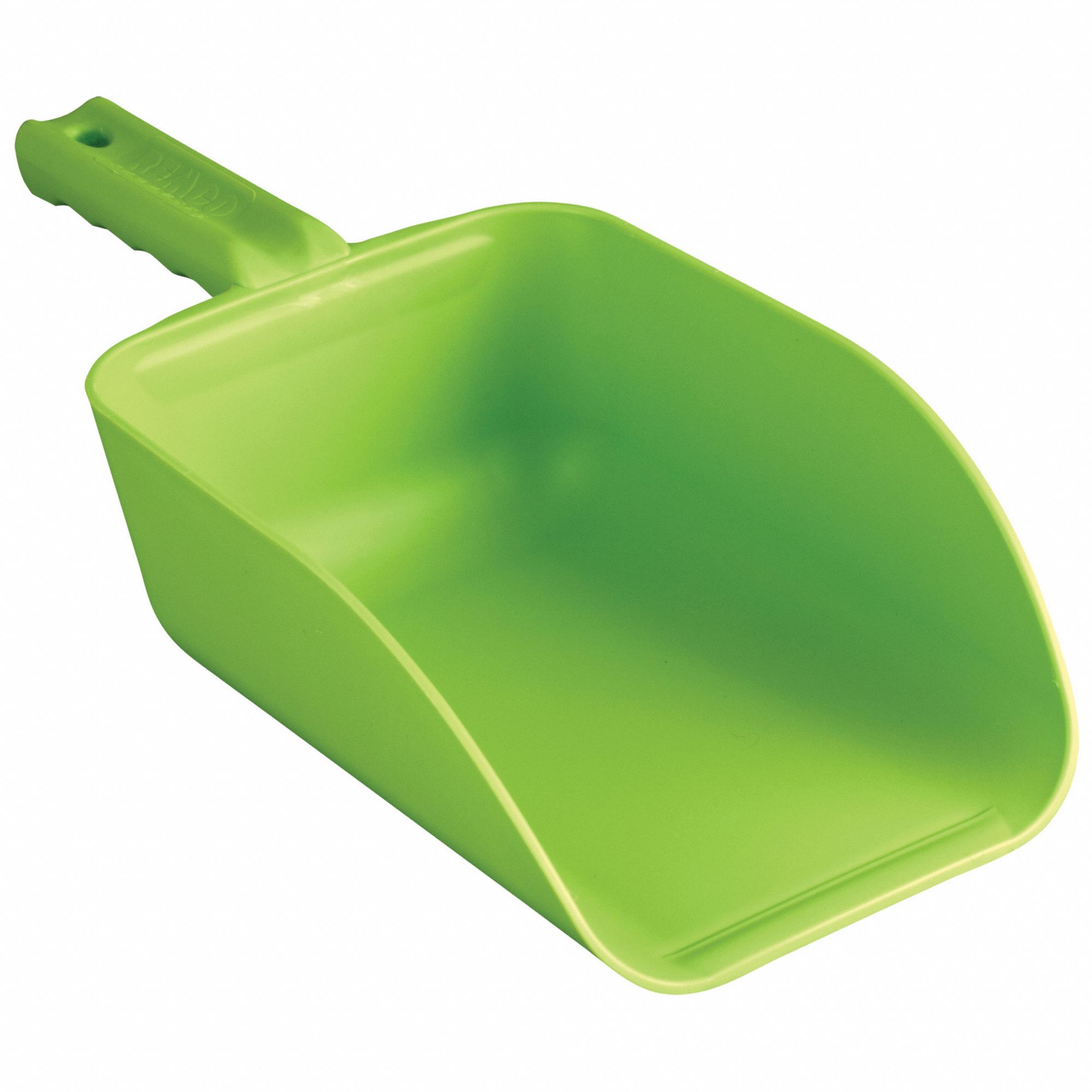 LARGE HAND SCOOP, CAP 82 OZ, TEMP -22 TO -176 ° F, LIME, 15 X 6 1/2 X 3 1/2 IN, PP