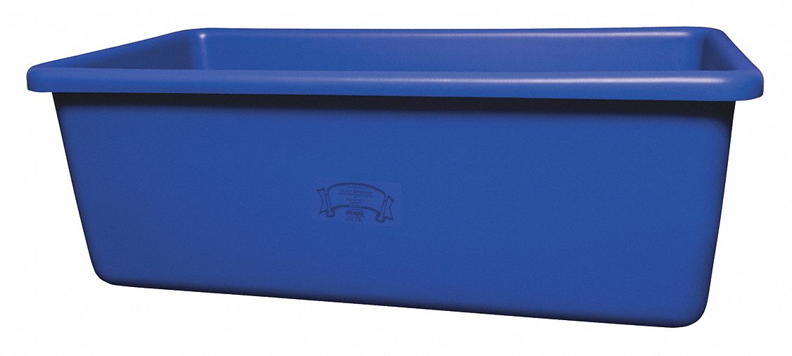 VIKAN HOPPER TUB W DRAIN PLUG, COLOUR CODED, BLUE, 404 QT, 46 1/2 X 26 ...