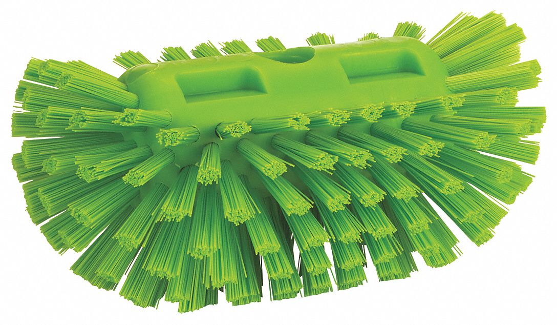 TANK BRUSH, CHEMICAL/ACID/TEMPERATURE RESISTANT, LIME, 1 1/2 X 8 21/64 X 8 1/3 X 5 1/2 IN, PL