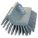 SCRUB BRUSH, CHEMICAL/ACID/TEMPERATURE RESISTANT, GREY, 1 1/2 X 10 25/64 X 5 1/2 IN, POLYESTER