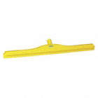 FLOOR SQUEEGEE, FOR 29626/29376 HANDLE, STRAIGHT DOUBLE BLADE, YLW, 28 IN, PLASTIC/RUBBER