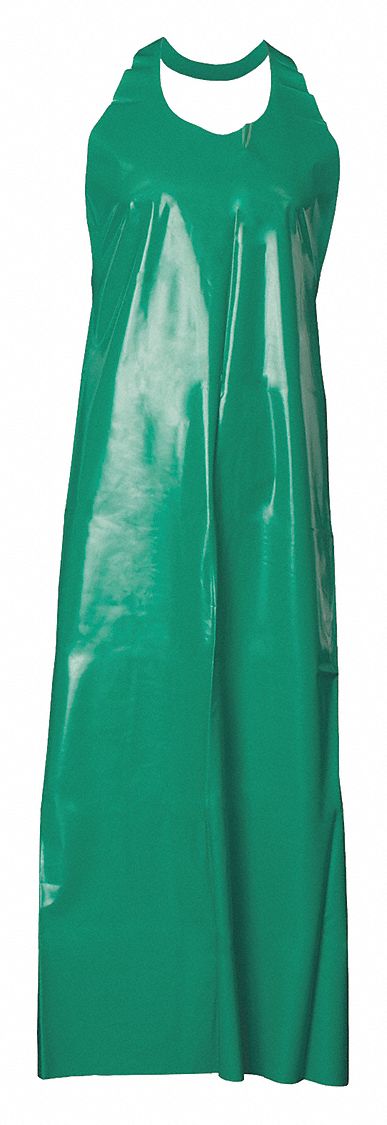 TOP DOG DIE-CUT APRON, REUSABLE, RAW SEAM, GREEN, 50 IN L, 8 MIL ...