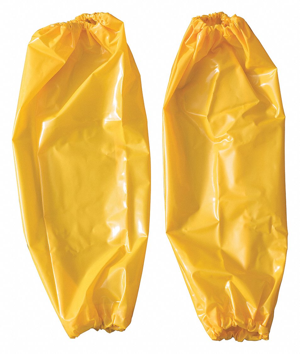 PROTECTIVE SLEEVES, REUSABLE, YELLOW, 18 IN L, 6 MIL, ETHER-BASED POLYURETHANE