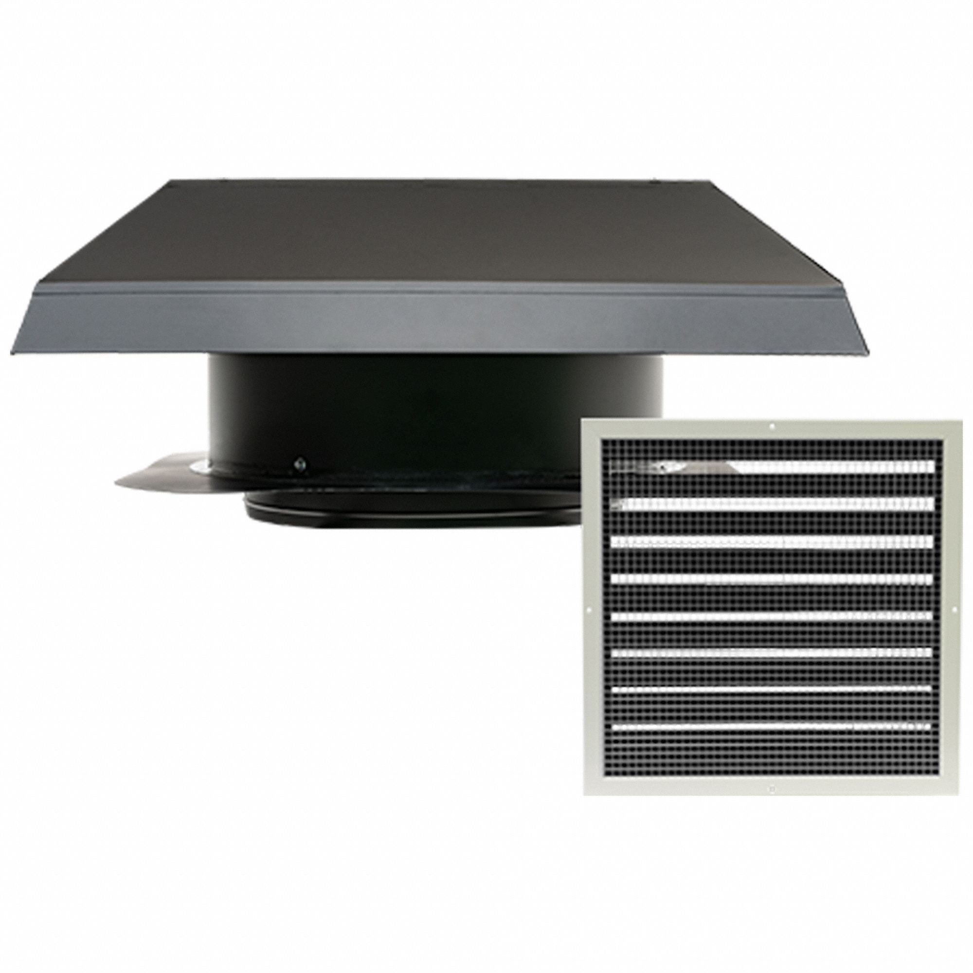 Whole House Fan: Roof Mount, 22 in Blade, 3, 543 cfm Max., 2, 831 sq ft Coverage, Low Noise, 3 Speeds