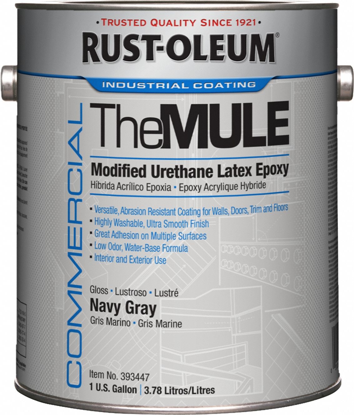 RUST-OLEUM, VOC Compliant, Maint Coating, Epoxy Coating - 830Y67|393447 ...