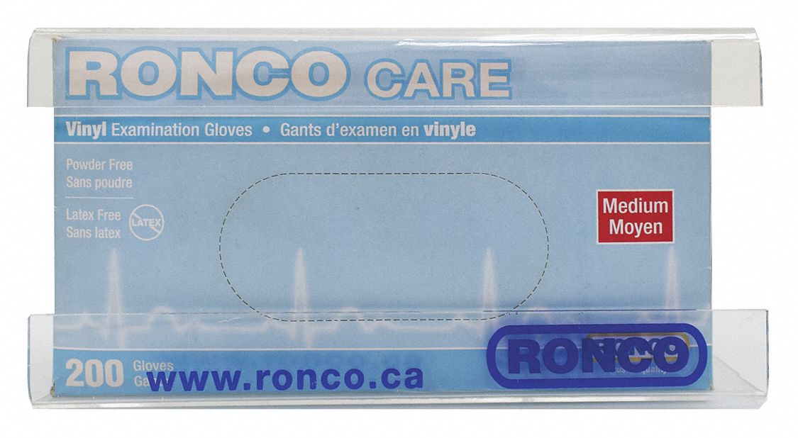 GLOVE BOX ORGANIZER RACK, CLEAR, 5¼ X 4 X 10½ IN, 1 PAIR, COPOLYESTER