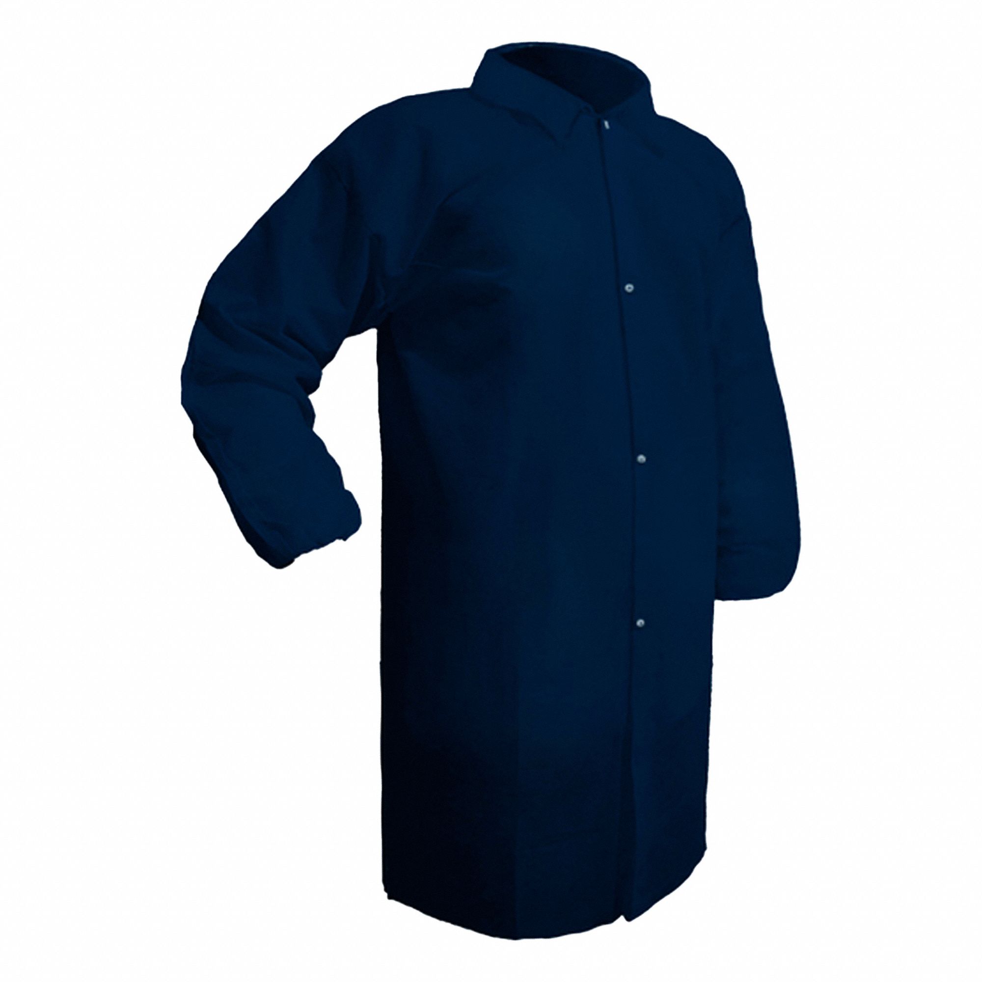 LAB COAT,BLUE,S SIZE,POLYPROPYLENE