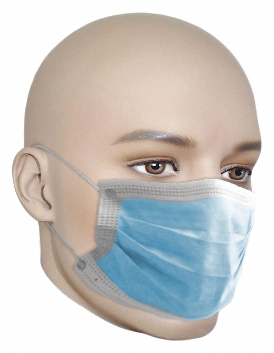 RONCO PLEATED MASK 3 PLY BLUE PK/50 EN141683 - 9478 - RON5614G | 5614-G ...