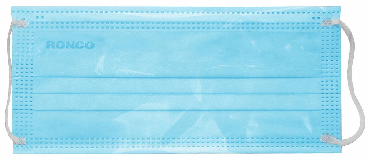 RONCO MASK, PLEATED, 3-PLY, PP, ASTM, UNIVERSAL, DUAL ADJUSTABLE ...