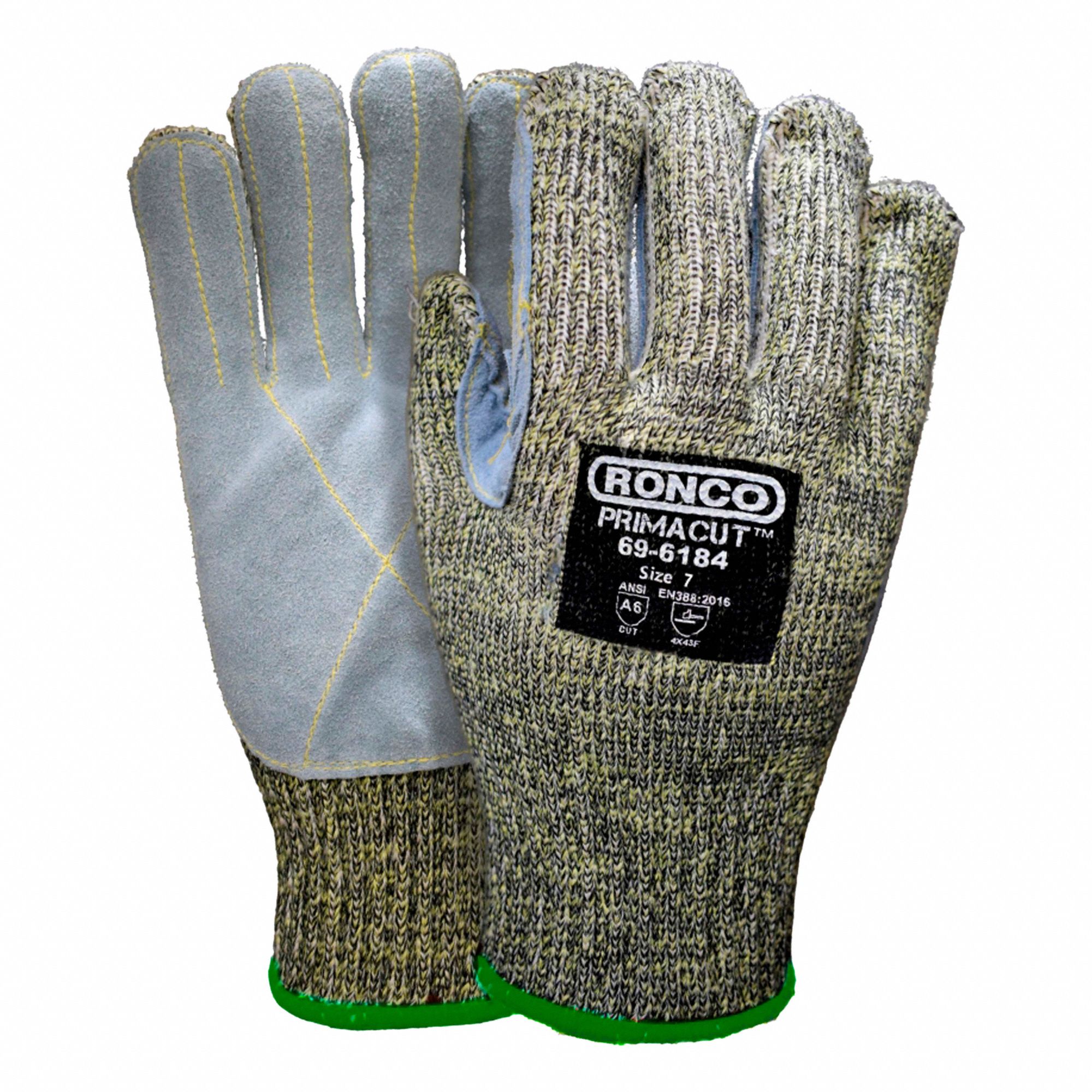 GLOVES,ARAMID LEATHER,PALM CUTA6,S,PR