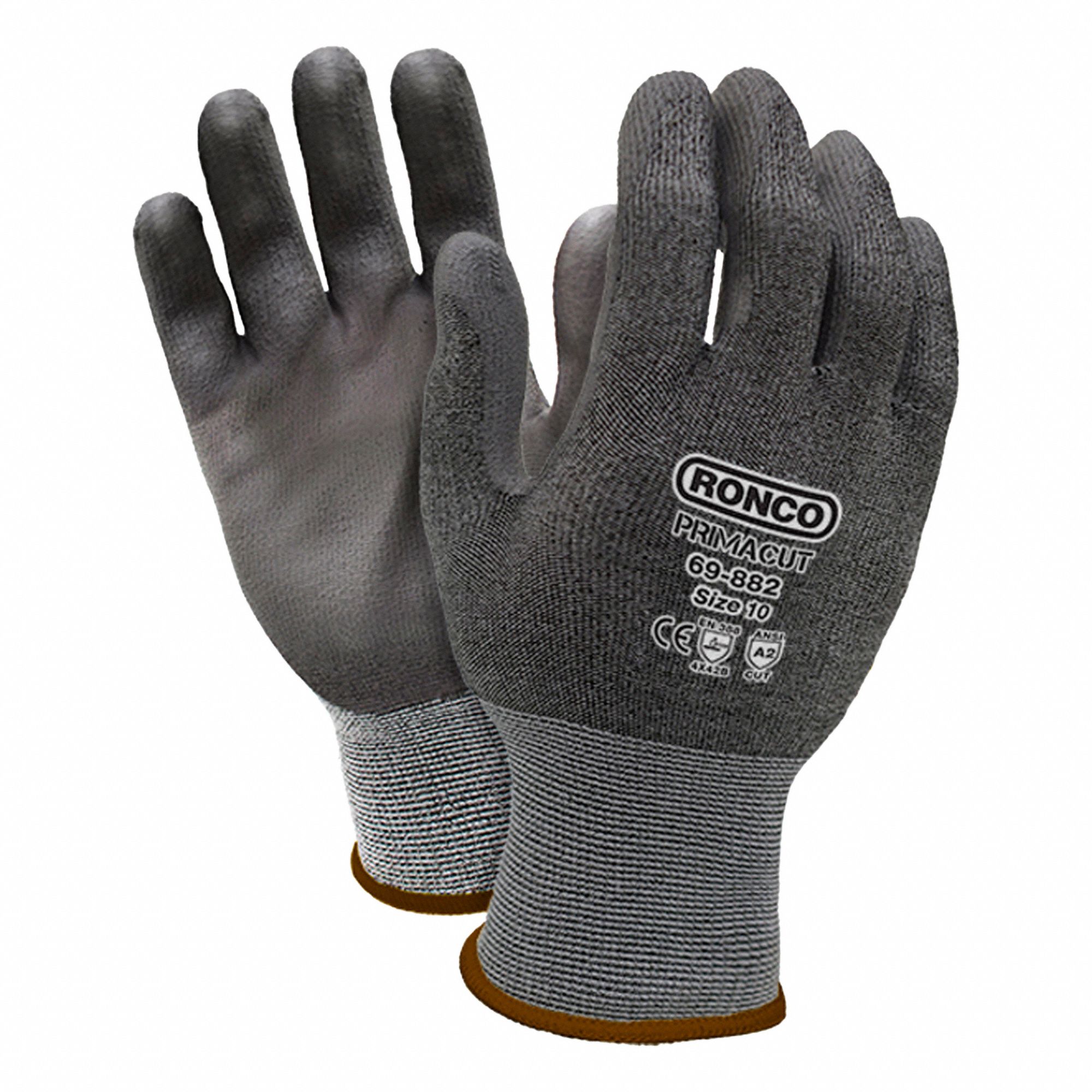 GLOVES,PU CUT A2,CUT RESIST,XL,PR