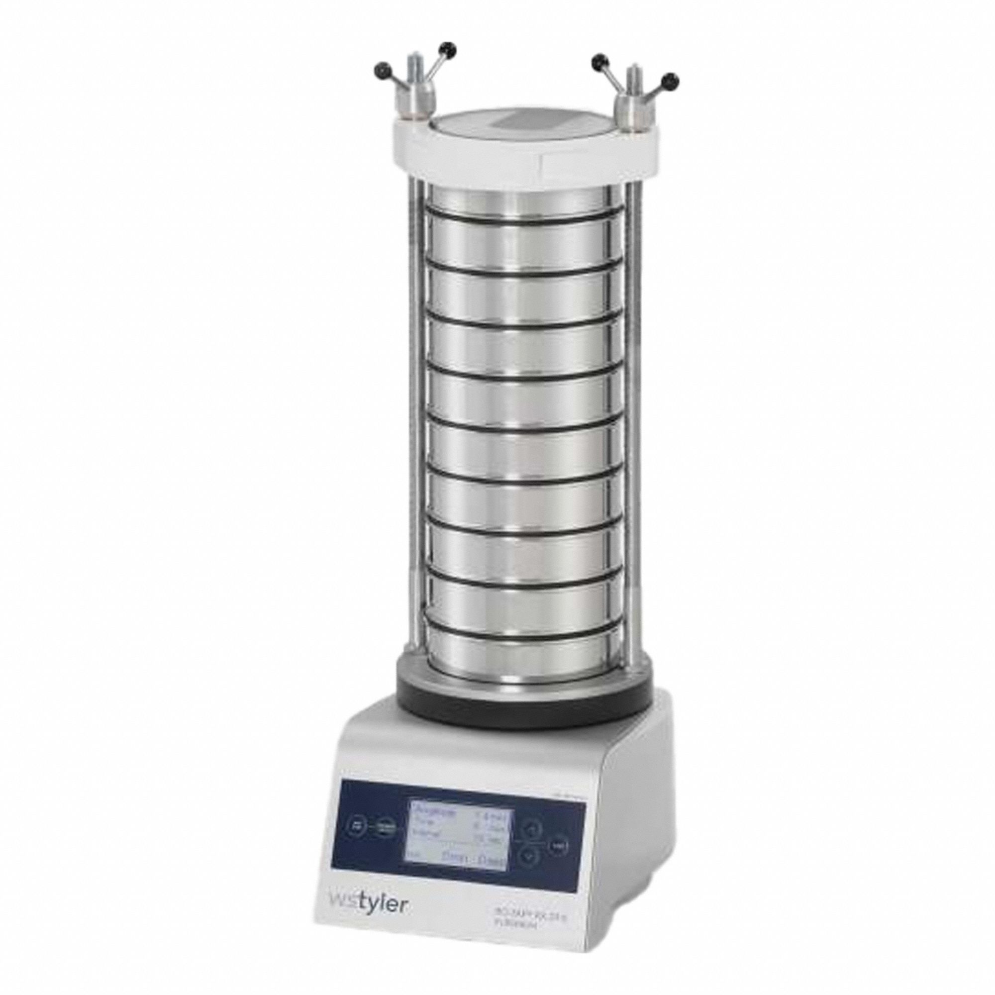 Mechanical Sieve Shaker: Vibration, 8 in Sieve Dia Accepted, 9 # of Full Size Sieves Held