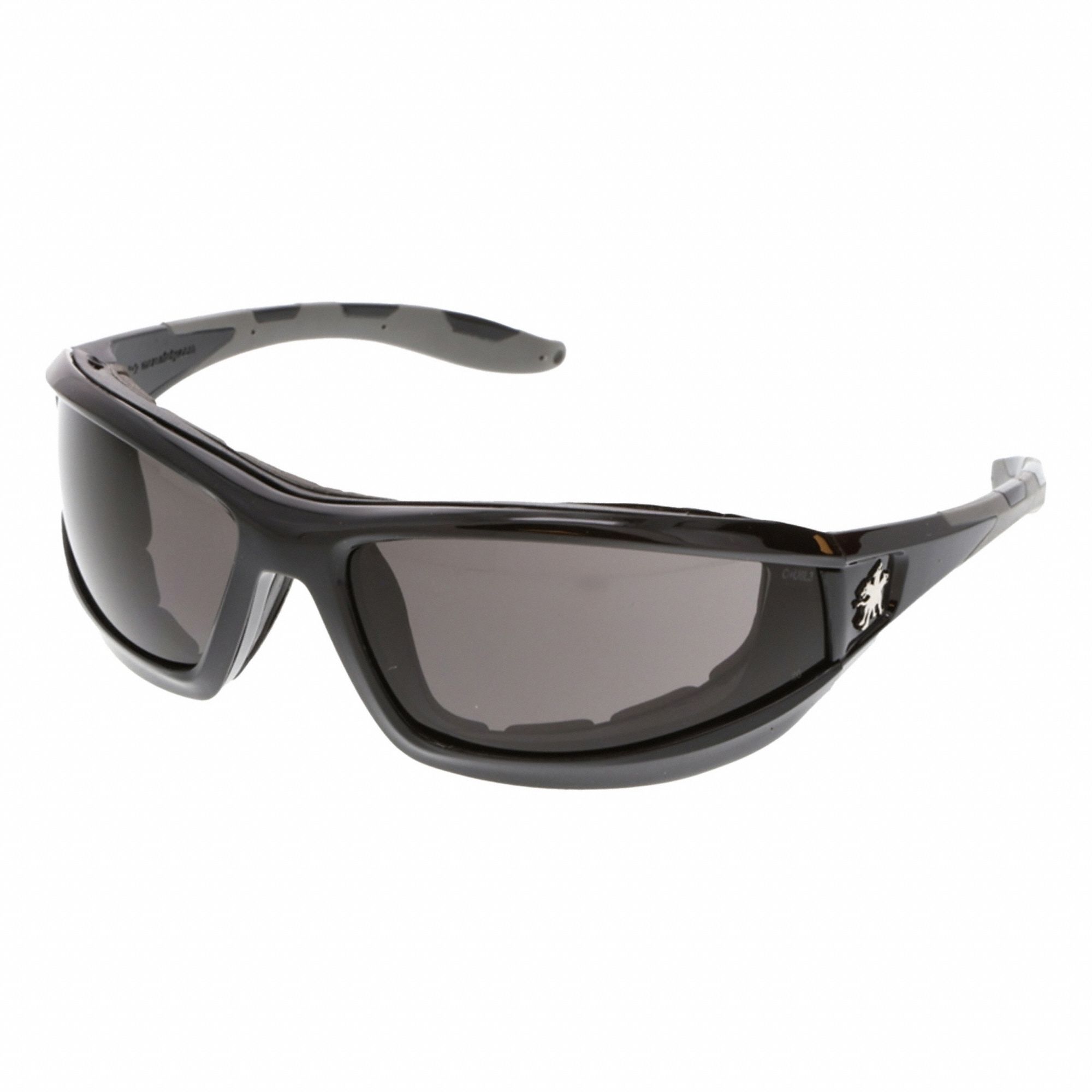 Safety Glasses: Gray Lens Color, Full-Frame, MAX36 Dual Coating, Vented, RP2 Series, 1 PR