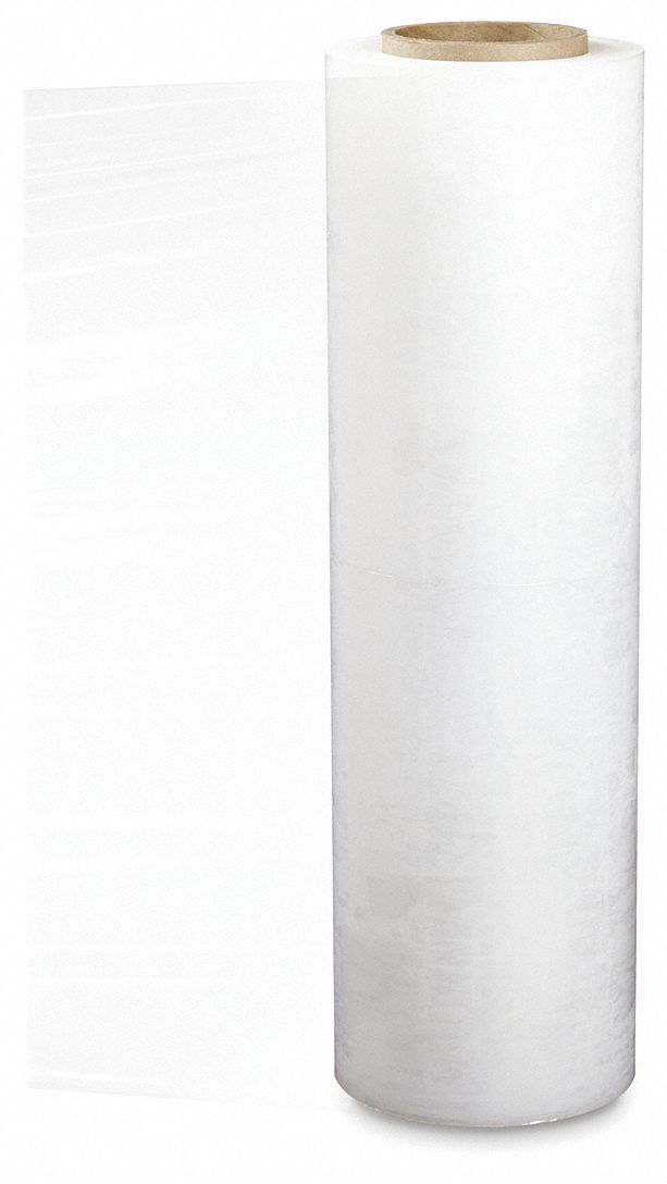 STRETCH WRAP, CAST, HAND GRADE, 47 MIL, 18 IN X 1476 FT, CLEAR, PLASTIC, ROLL