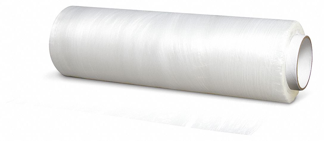 STRETCH WRAP, BLOWN, 29 GA, 13 1/4 IN X 2000 FT, TRANSPARENT, PLASTIC, ROLL