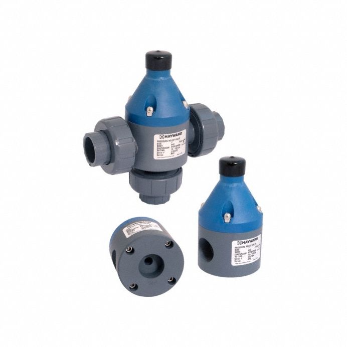 Pressure Reducing Control Valve: CPVC, PTFE, 1 in x 1 in, NPT x NPT, 34°F to 250 psi, 34°F