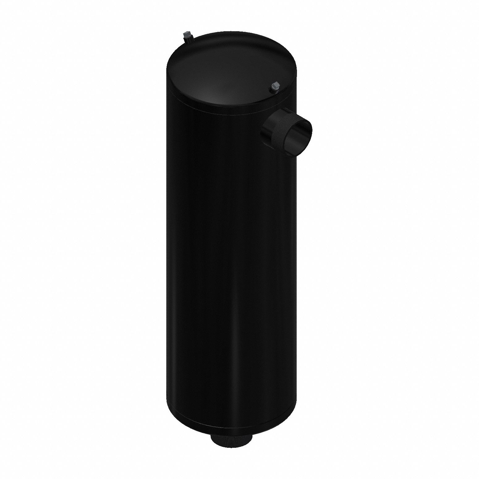 Discharge Silencer: Right Angle, 4 in NPT Inlet, 4 in NPI Outlet, 520 scfm Max Air Flow