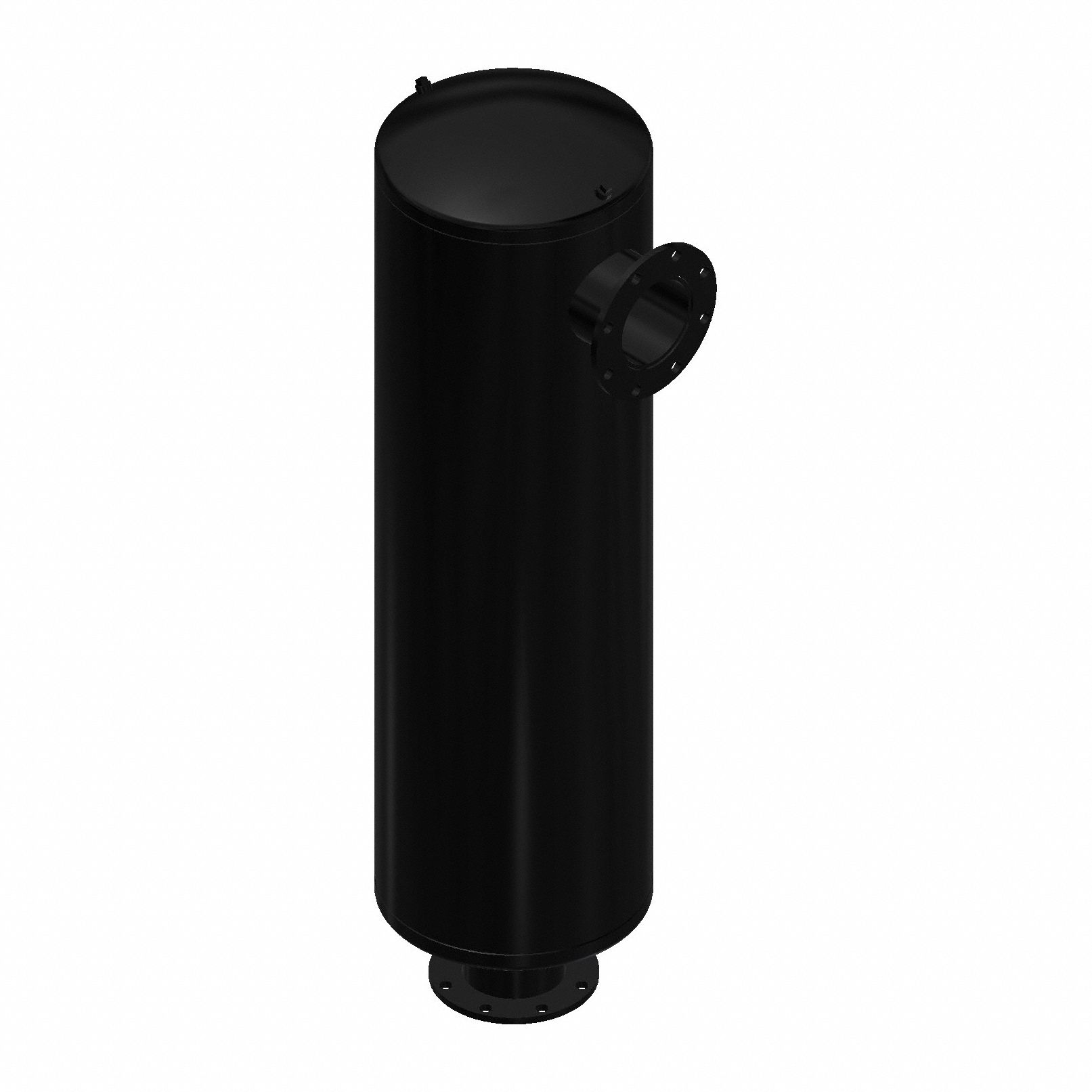 Discharge Silencer: Right Angle, 6 in ANSI Flange Inlet, 6 in ANSI Flange Outlet