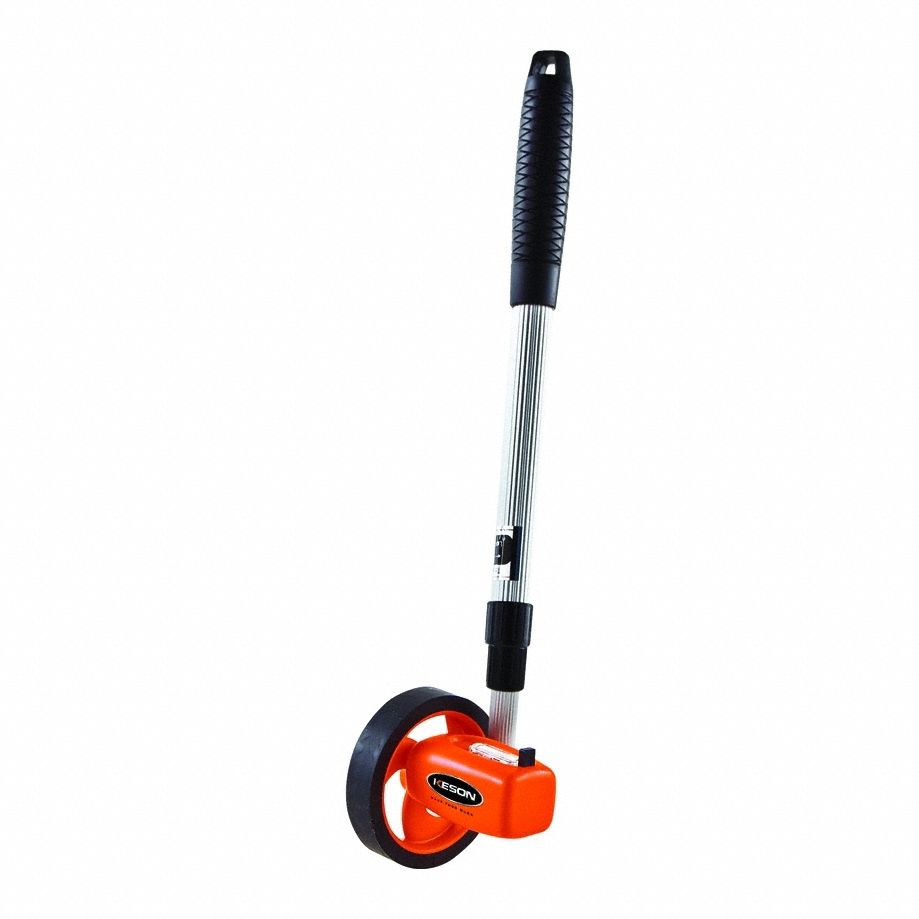Keson Measuring Wheel With Paint Marker - Dual Wheel Distance Measurer 9,999 Ft Capacity
