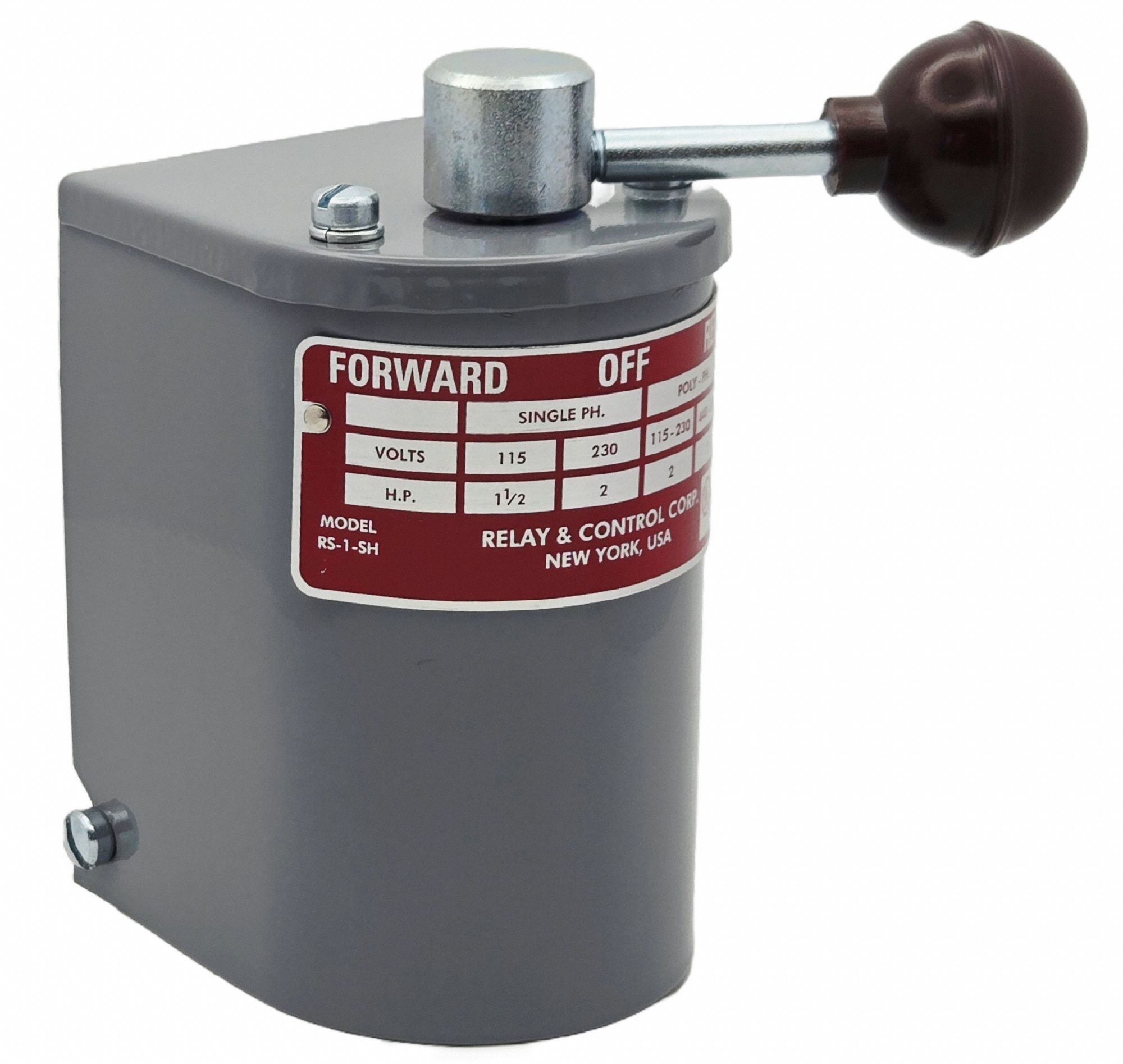 Reversing Drum Switch: 3 Pole, Three Phase, Maintained, Reversing, NEMA 1
