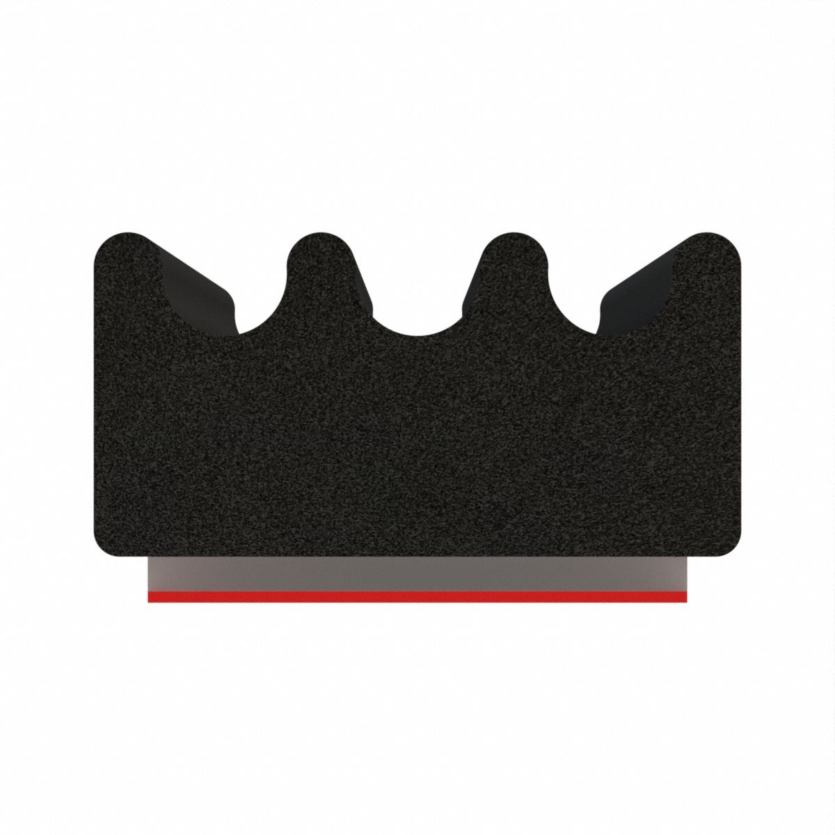 Seal: Rectangle, Self-Adhesive Mounting, Std, EPDM, 50 ft Overall Lg, 3/8 in Overall Wd