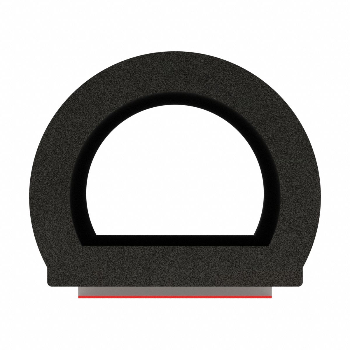 Seal: D-Shaped, Self-Adhesive Mounting, Std, EPDM, 50 ft Overall Lg, 13/16 in Overall Wd