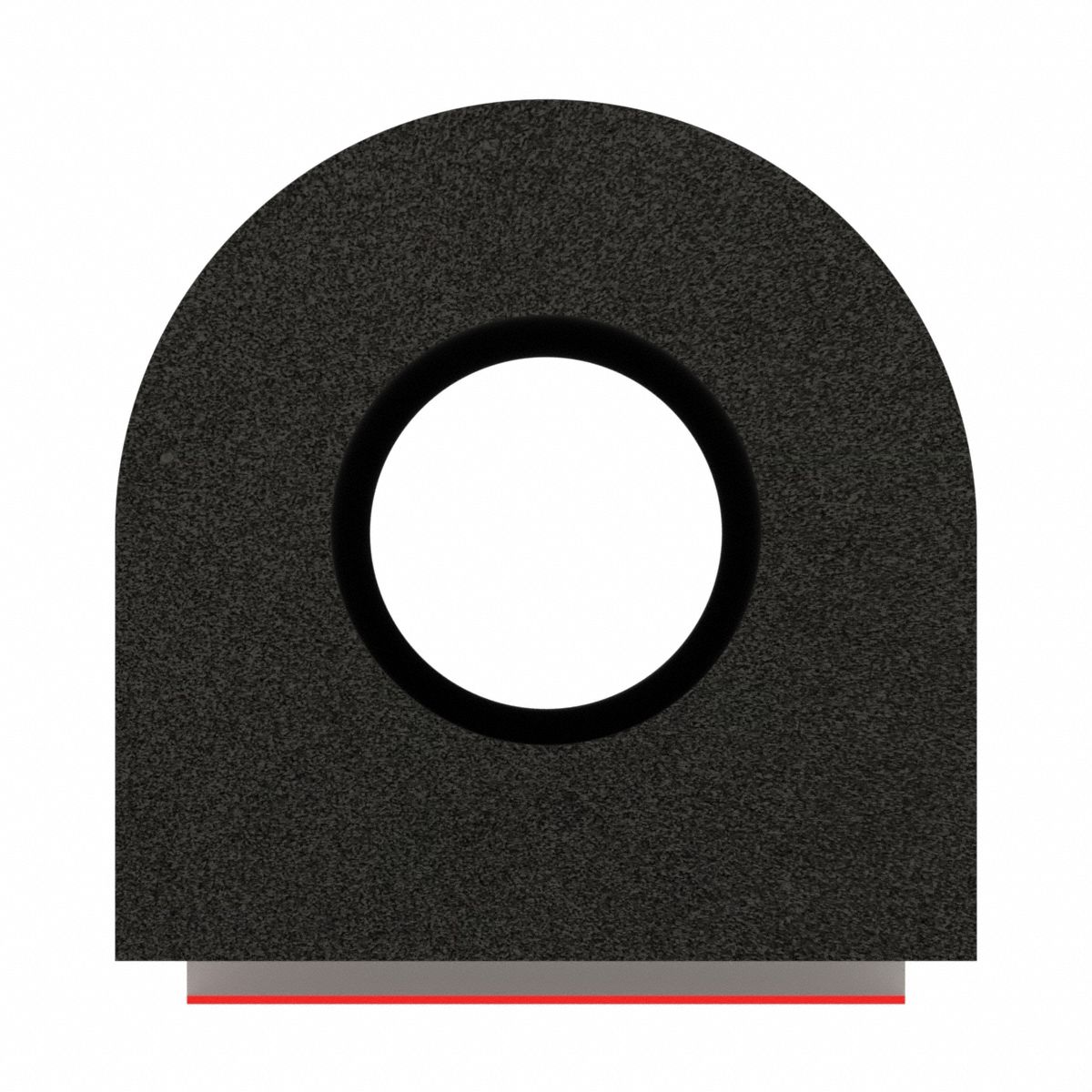 Seal: D-Shaped, Self-Adhesive Mounting, Std, EPDM, 50 ft Overall Lg, 3/4 in Overall Wd