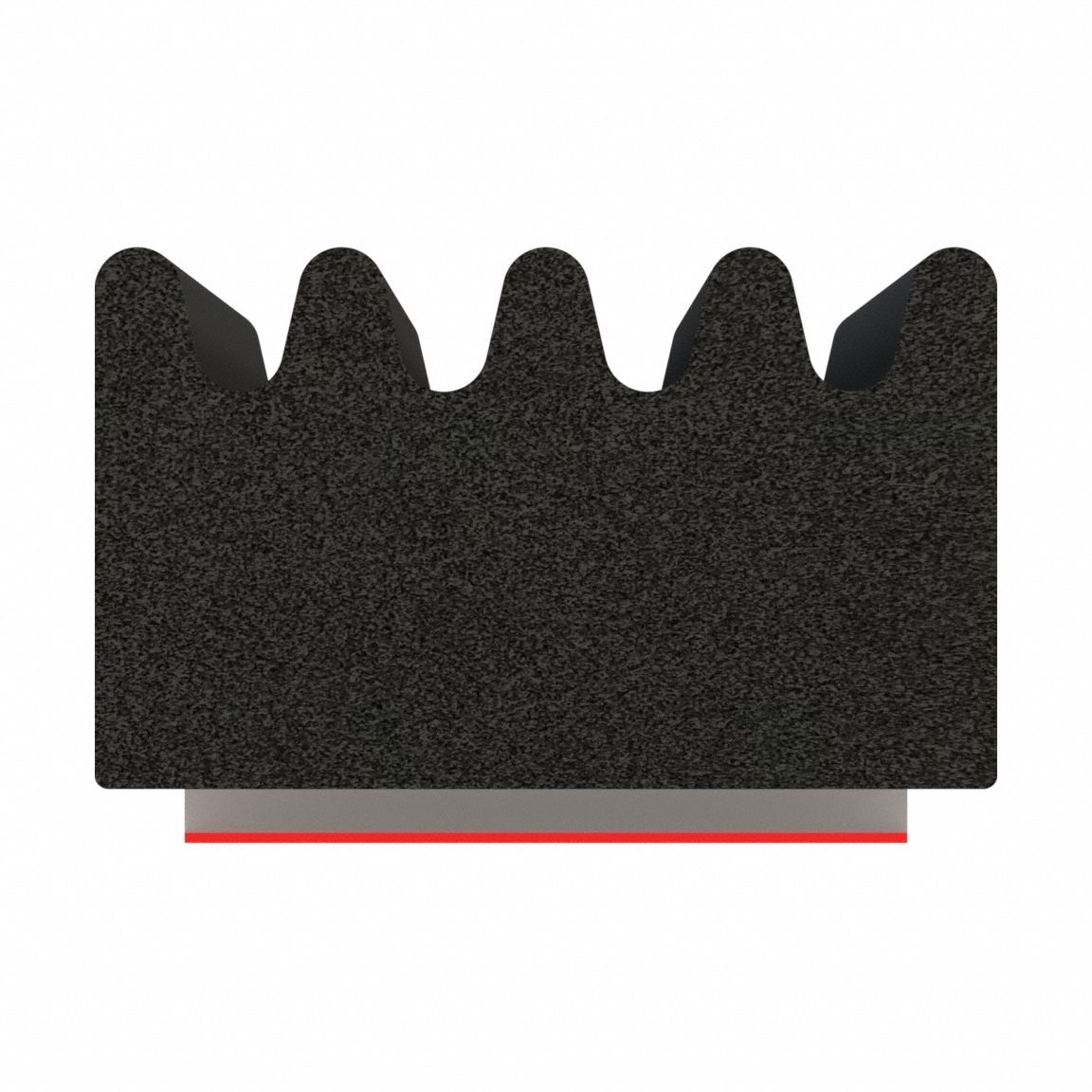 Seal: Rectangle, Self-Adhesive Mounting, Std, EPDM, 50 ft Overall Lg, 5/8 in Overall Wd