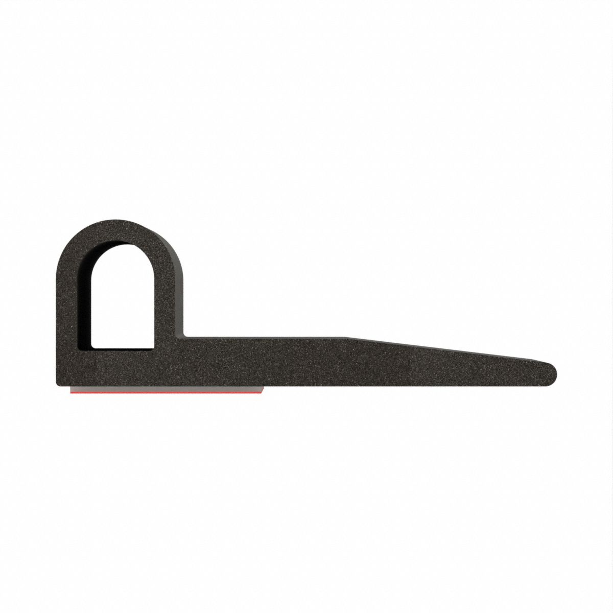 Seal: P-Shaped, Self-Adhesive Mounting, Std, EPDM, 50 ft Overall Lg, 2 5/8 in Overall Wd