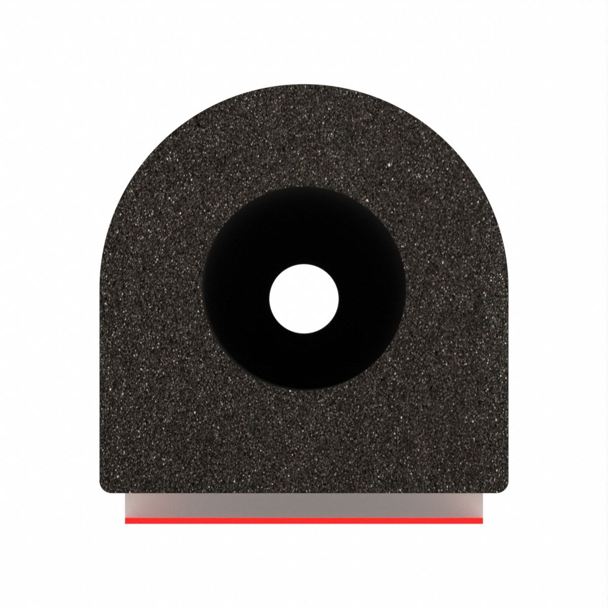 Seal: D-Shaped, Self-Adhesive Mounting, Std, EPDM, 50 ft Overall Lg, 1/2 in Overall Wd