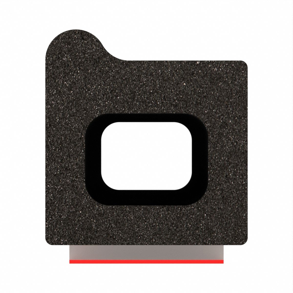 Seal: Rectangle, Self-Adhesive Mounting, Std, EPDM, 50 ft Overall Lg, 13/32 in Overall Wd