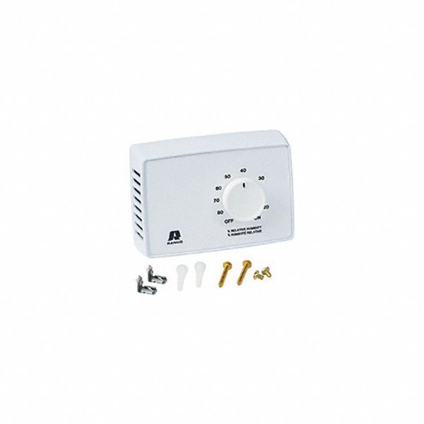 RANCO HUMIDITY CONTROLLER, WALL MOUNT, 20% TO 80% CONTROL RANGE, 24/60V ...