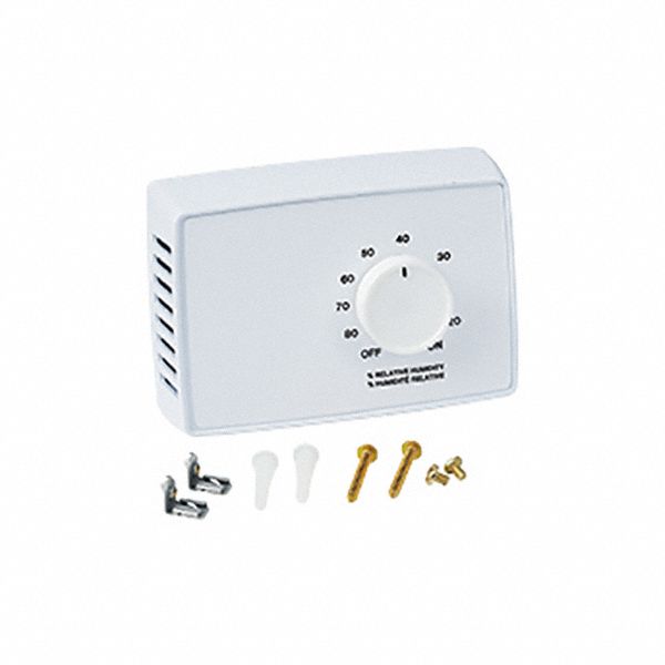 RANCO HUMIDITY CONTROLLER, WALL MOUNT, 20% TO 80% CONTROL RANGE, 24/60V ...
