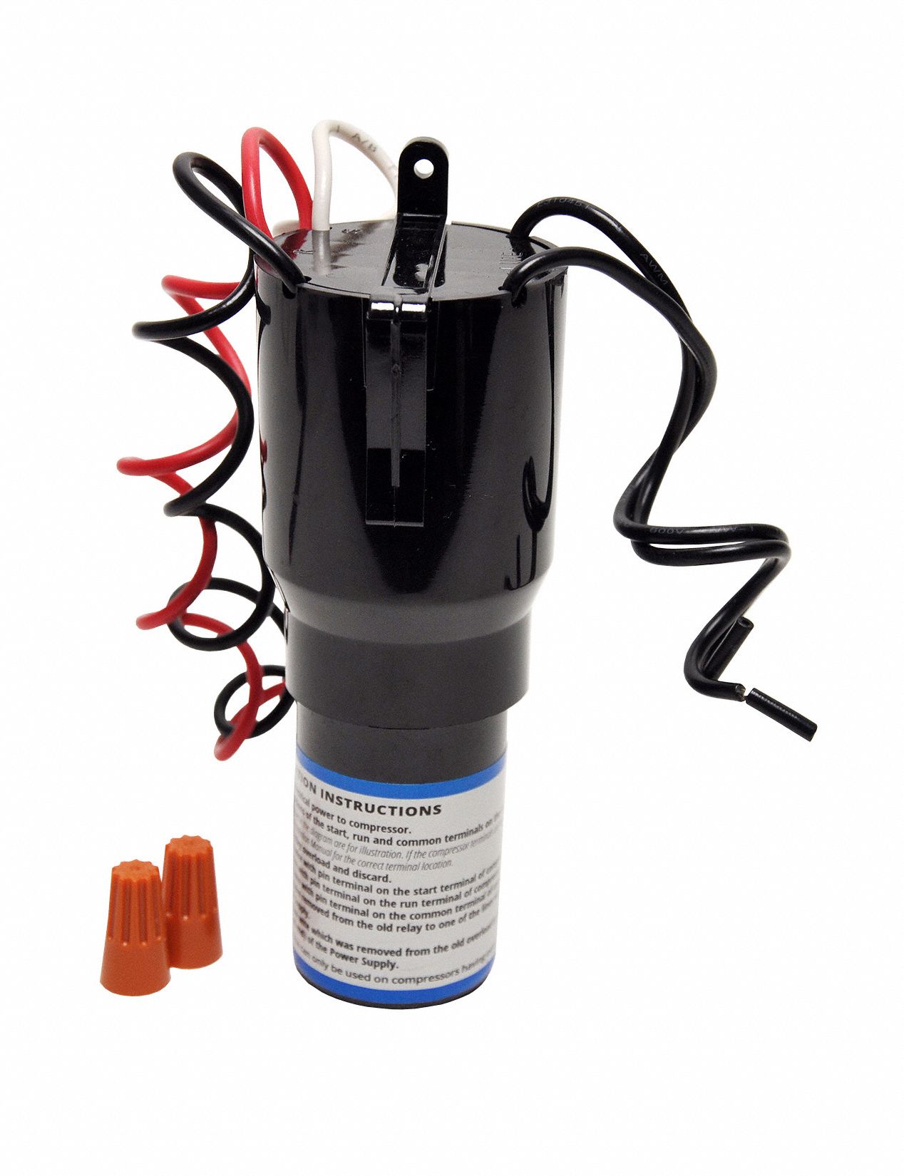 RANCO COMPRESSOR HARD START KITS, 6¼ IN H, 2 IN D, 1/2 TO 5 HP - 3295 ...