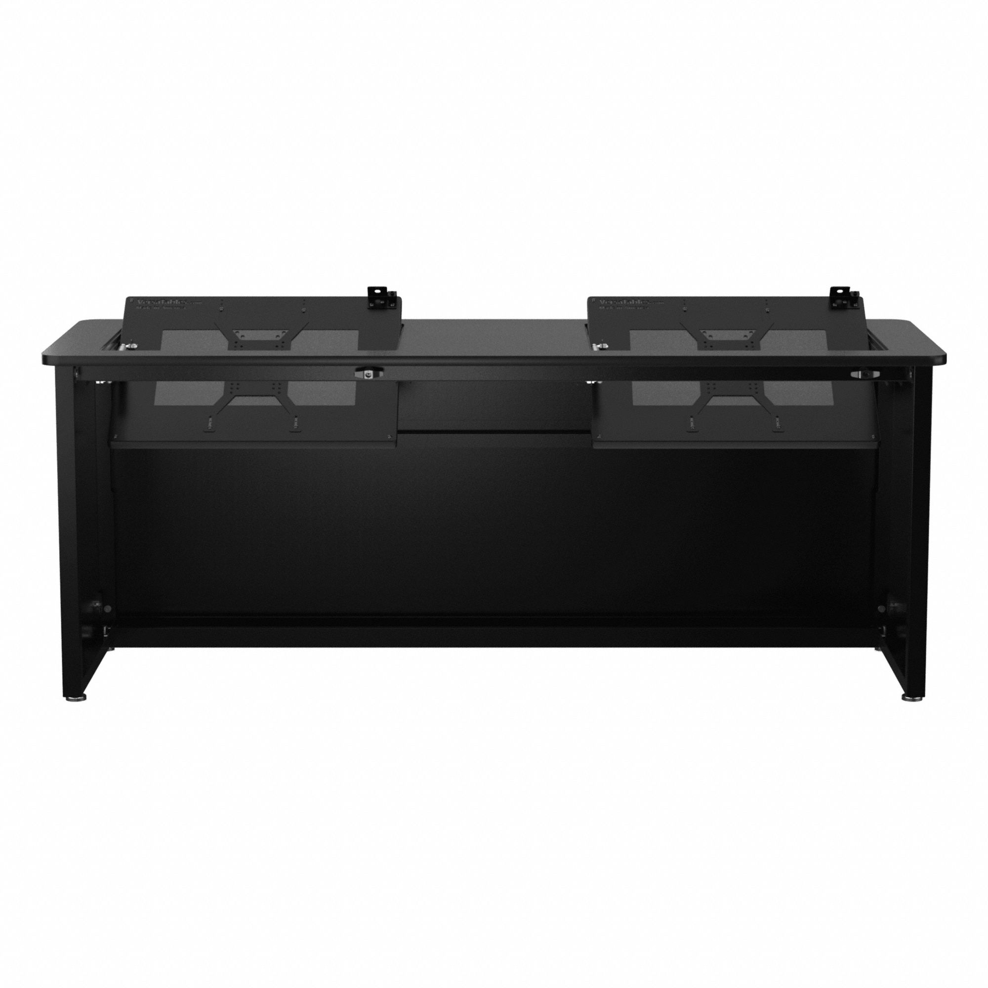 Computer Desk: Metal, Black Matrix, 0 Drawers, 72 in Overall Wd, 29 in Overall Ht