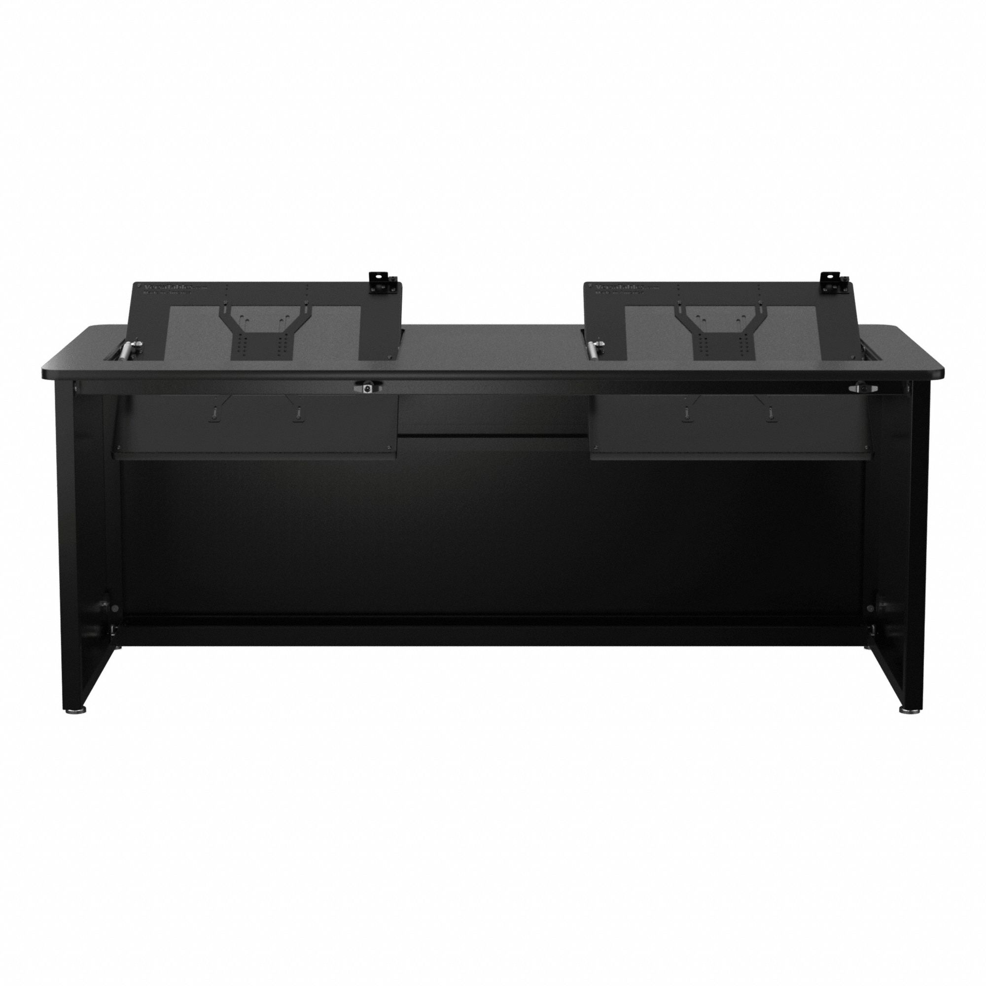 Computer Desk: Metal, Black Matrix, 0 Drawers, 72 in Overall Wd, 29 in Overall Ht