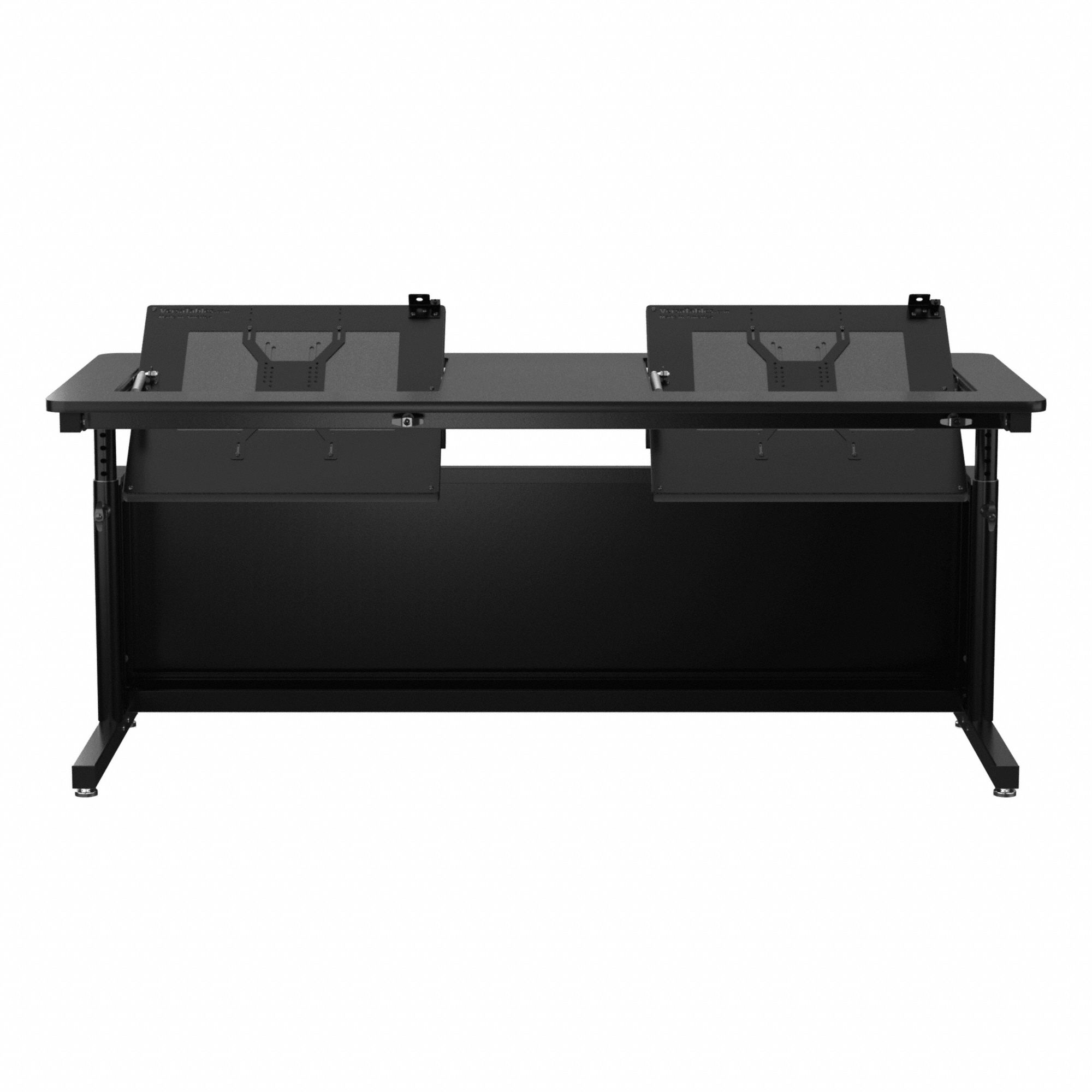 Standing Desk: Black, Wood, 60 in Overall Wd, 30 in Overall Dp, 36 in Max Desktop Ht
