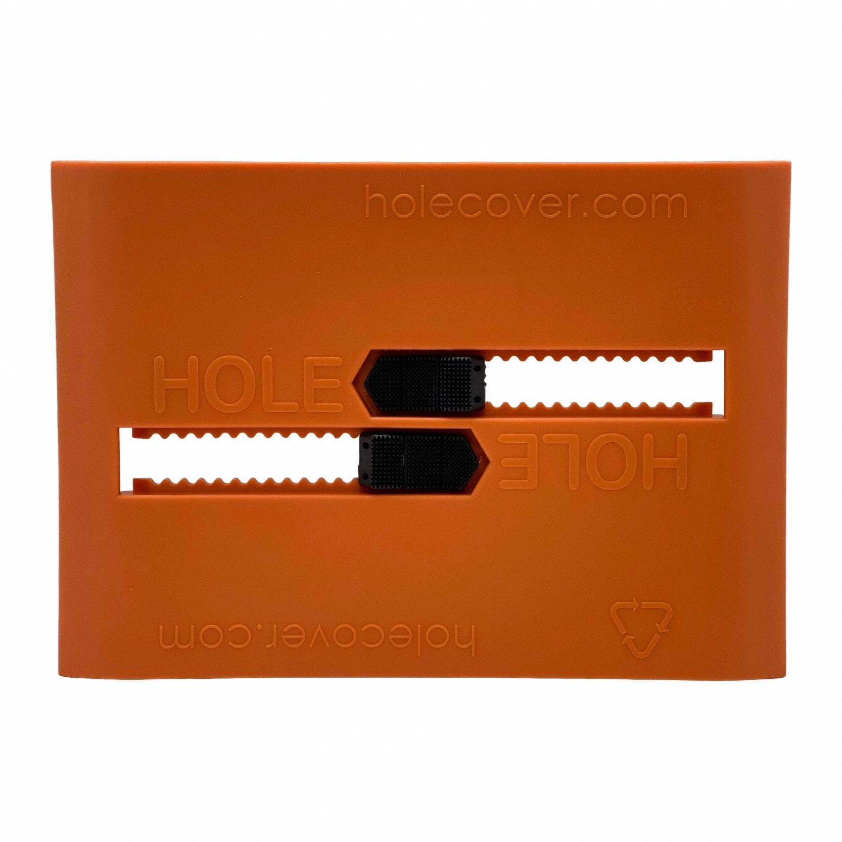Hole Cover: 750 lb Wt Capacity, For 6 in Max Hole Wd, Orange, 8.25 in Lg, Rectangle, 20 PK