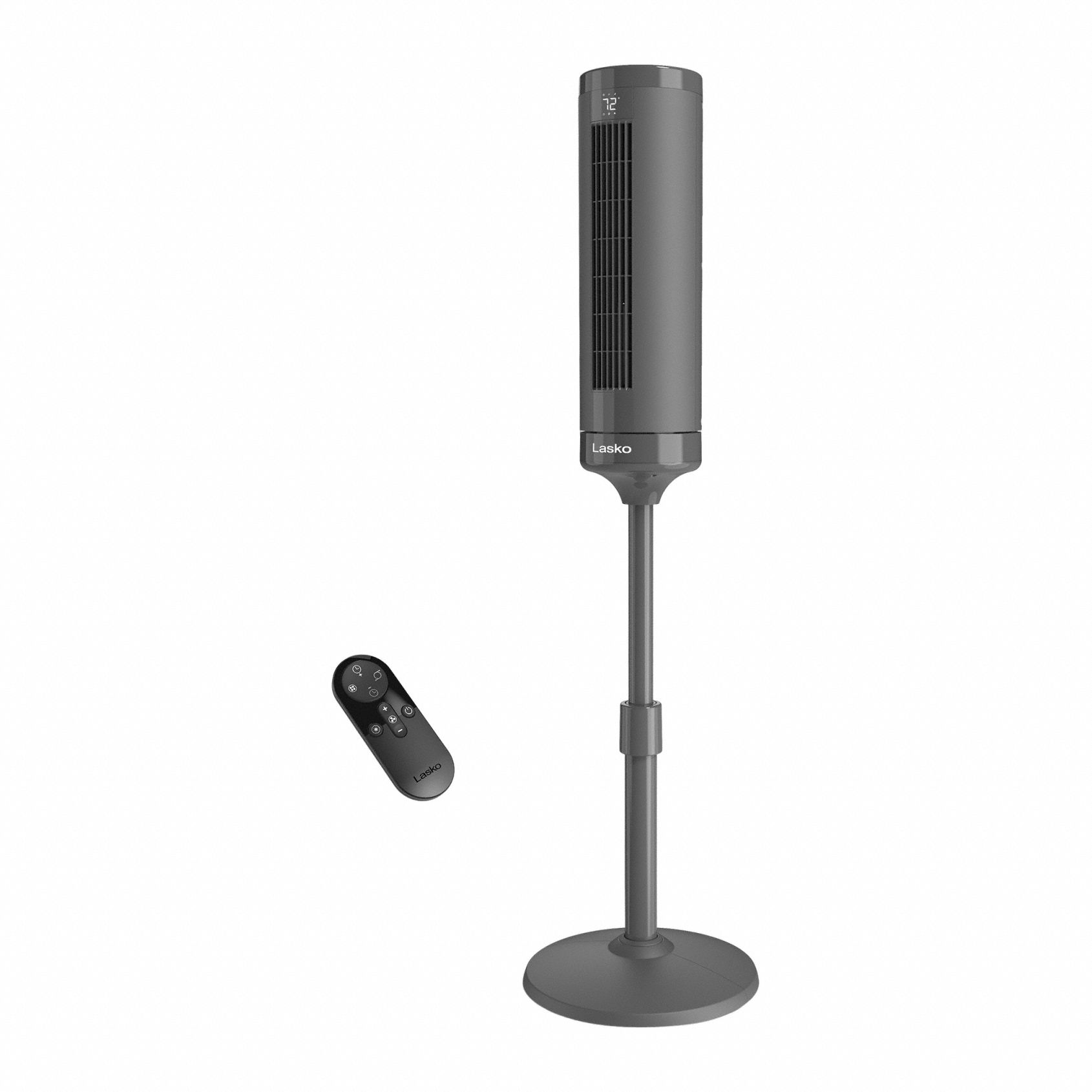 Freestanding Fan: 54 in Ht, 8 Speeds, Oscillating, Stationary, Plug-In