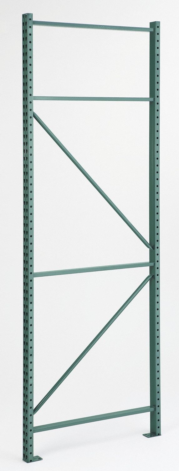 Upright Frame: Teardrop, 12 ft Overall Ht, 42 in x 3 in, Green, Steel