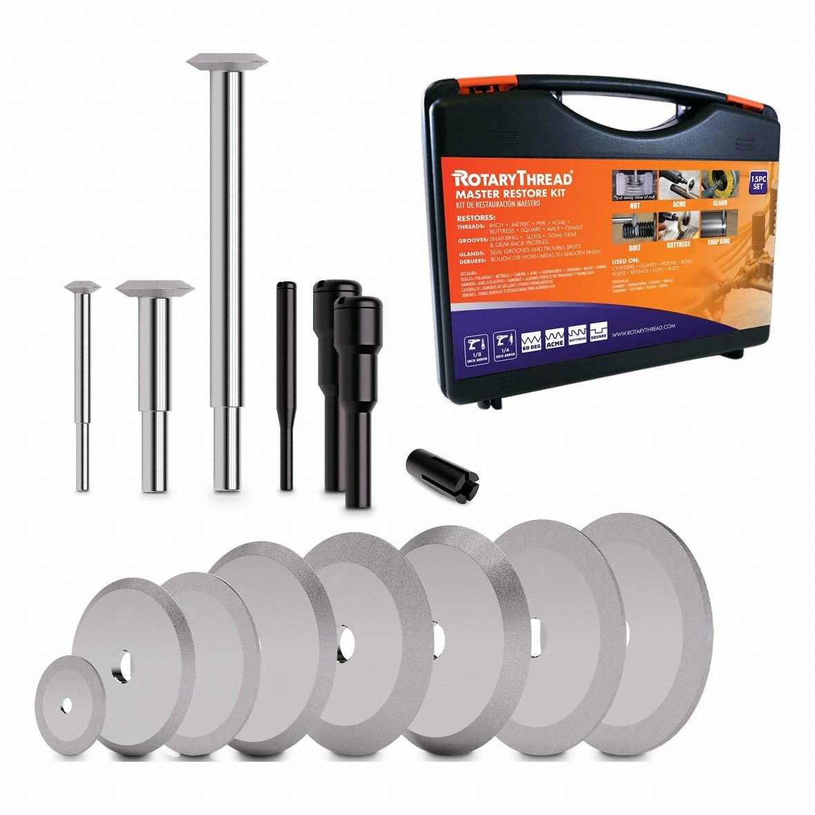 ROTARY THREAD, 8 Overall Pieces, Rotary Thread Restoration Kit 806D74