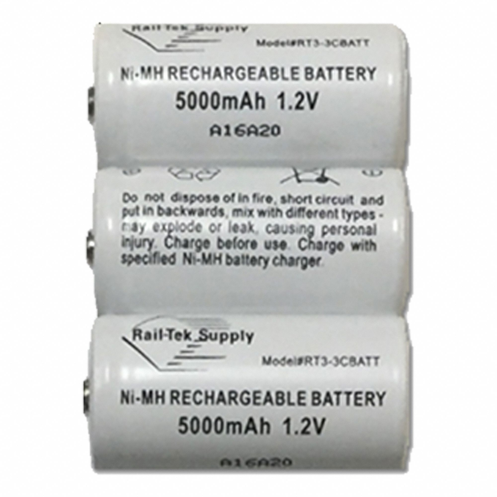 RAIL-TEK RECHARGEABLE BATTERY PACK,RT3 - 25856 - RTKRT3-3CBATT | RT3 ...