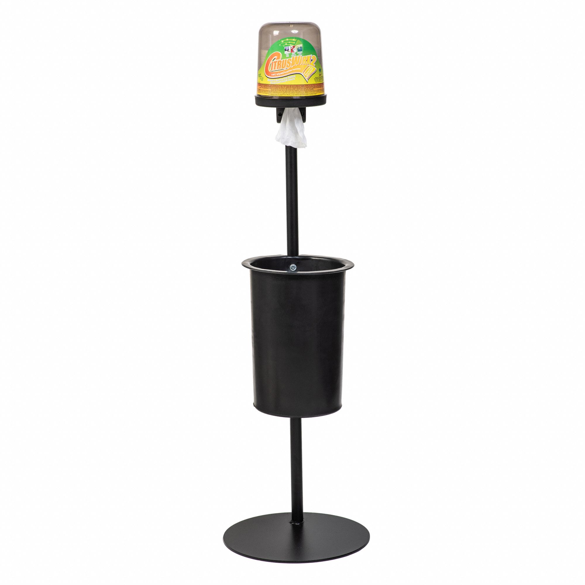 FREESTANDING DISPENSER W GARBAGE BIN