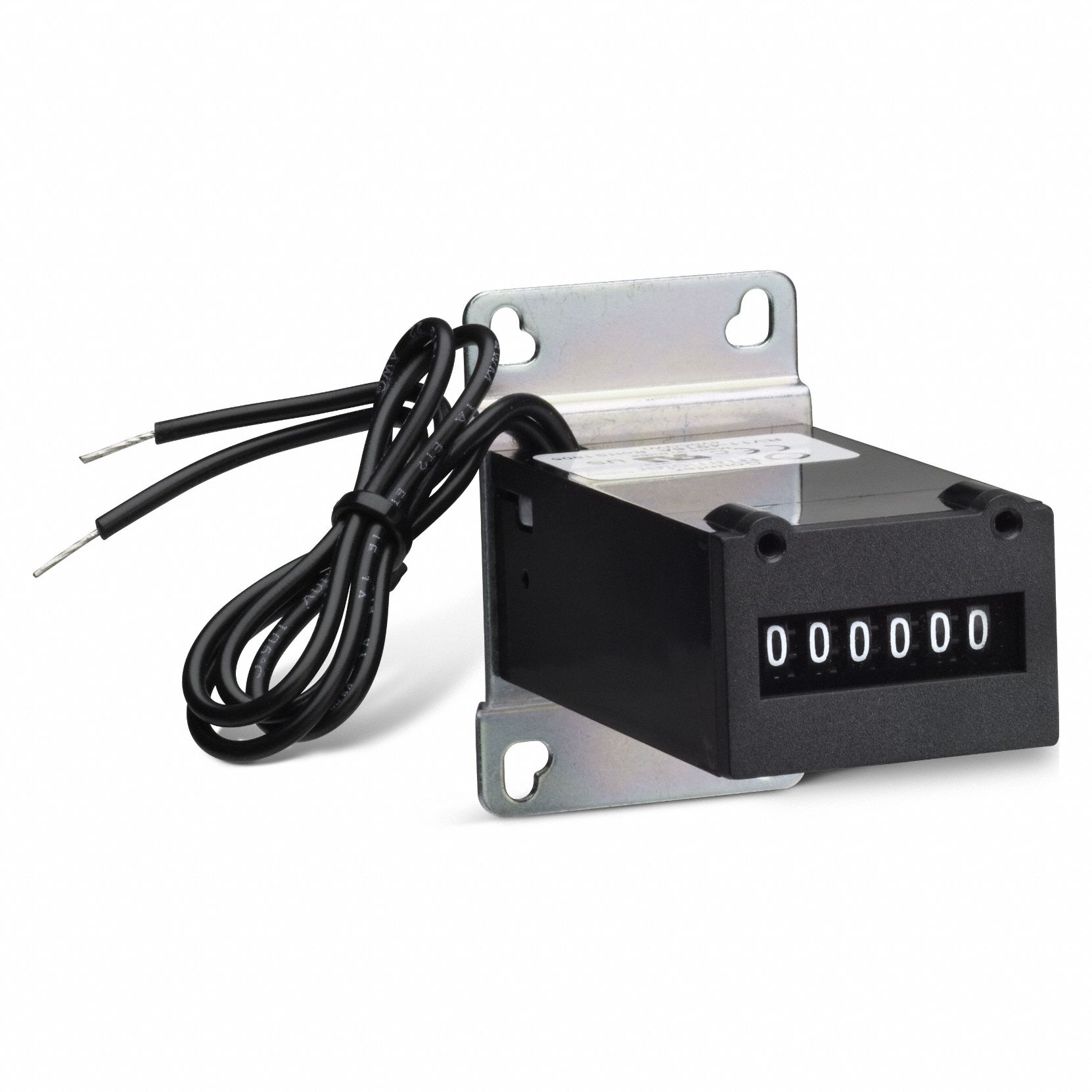 Electromechanical Counter: Rear Panel Mounting, 2 1/4 in x 1 1/2 in, 12 V DC – 48 V DC