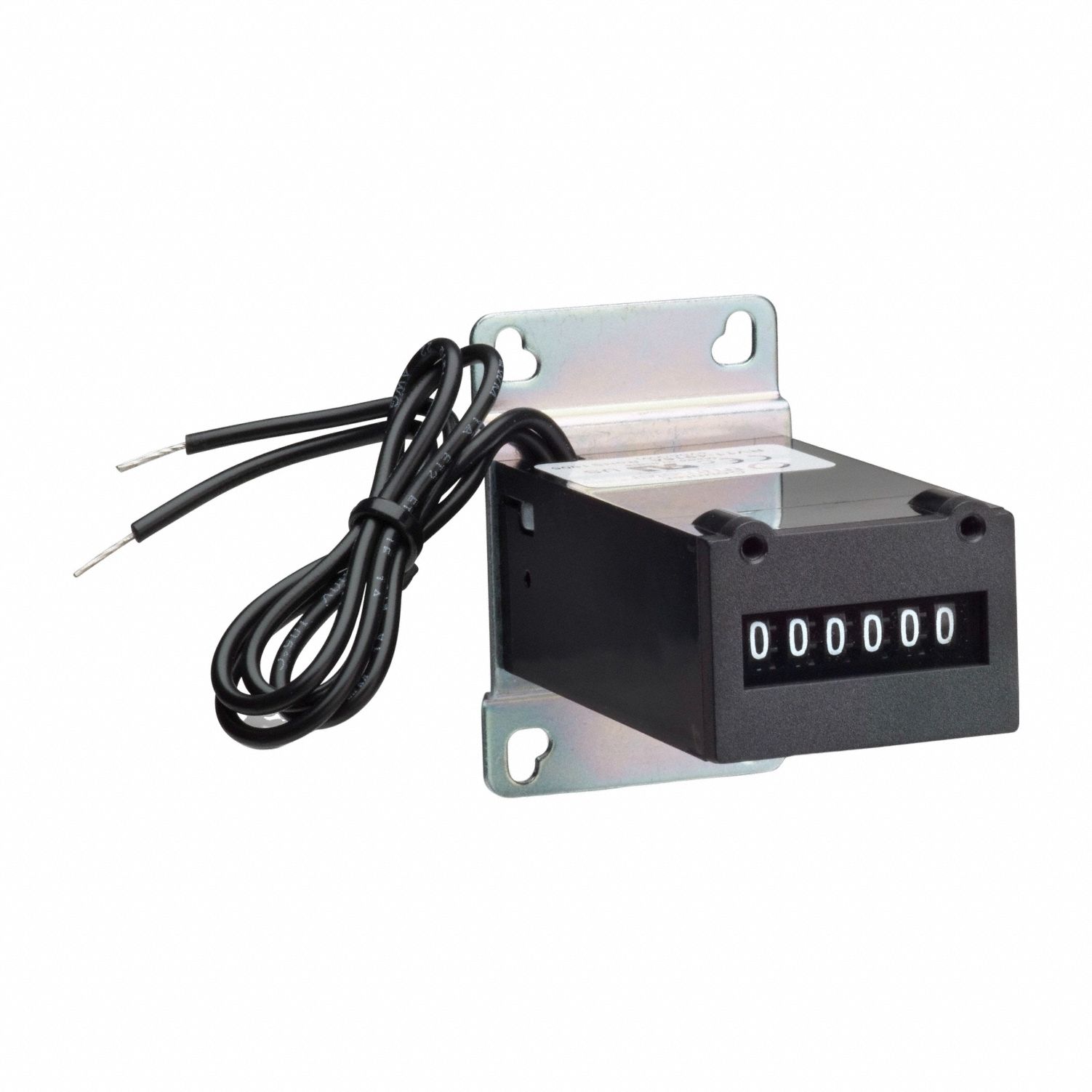 Electromechanical Counter: Rear Panel Mounting, 2 1/4 in x 1 1/2 in, 90 V AC – 120 V AC