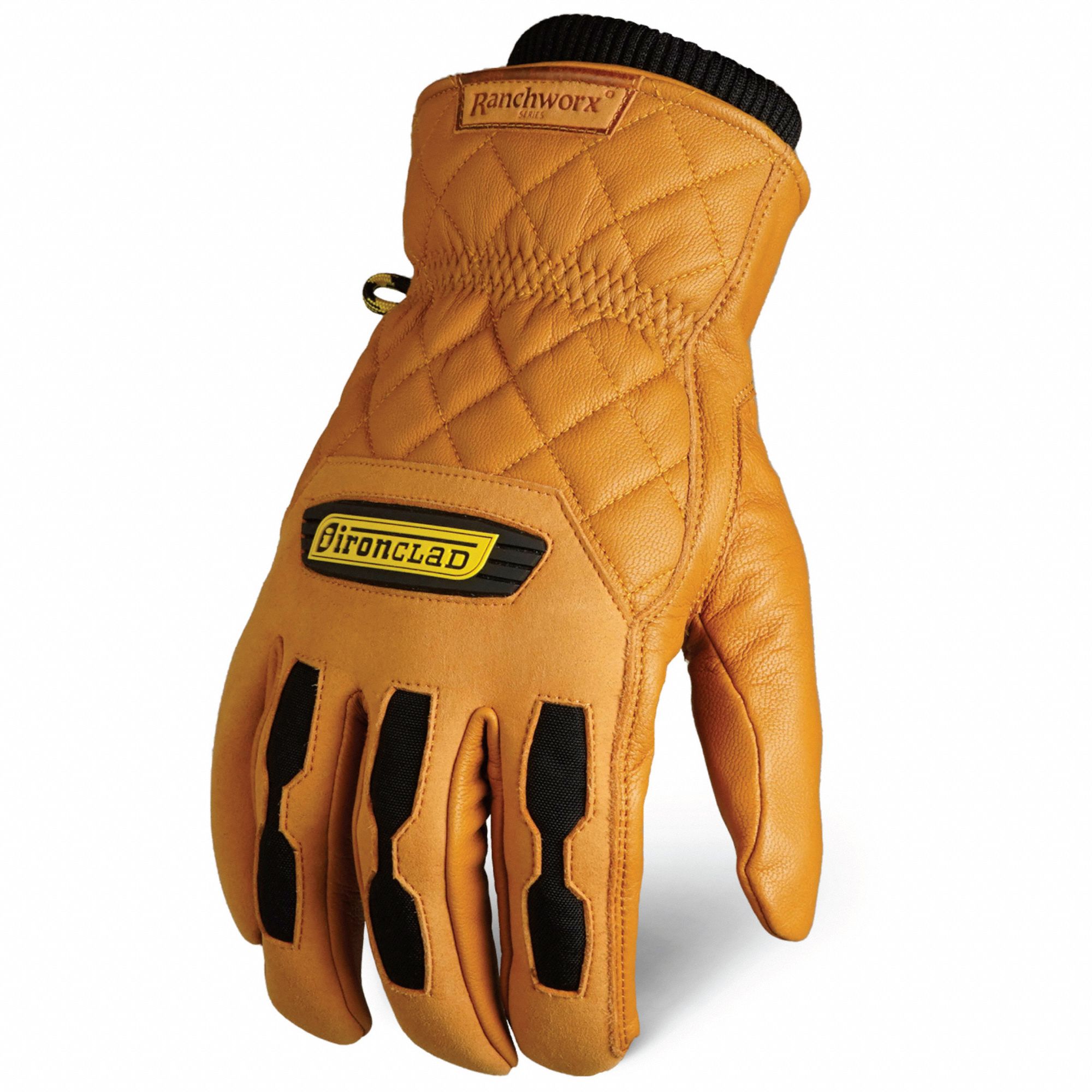 LEATHER GLOVES,9-11/32 IN,GOATSKIN,PR